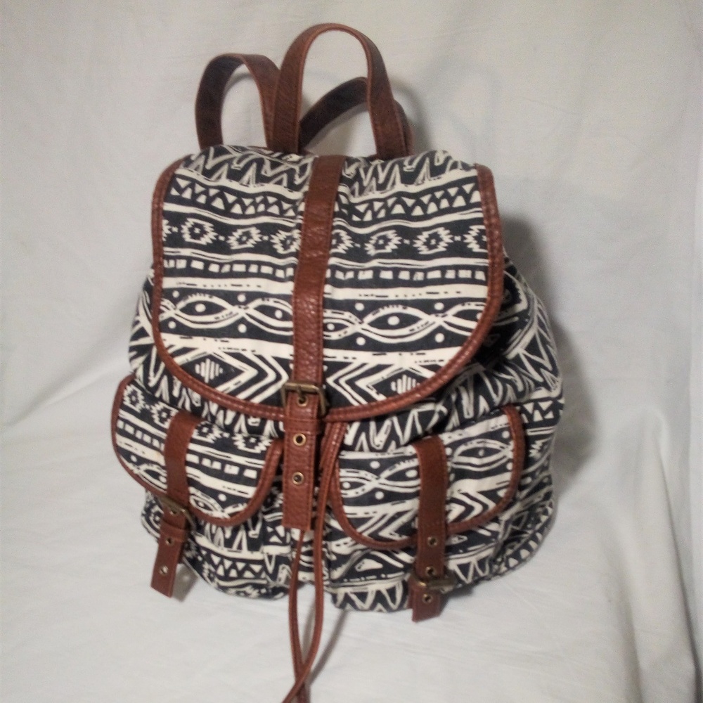 Charlotte Ross Backpack leather straps EUC